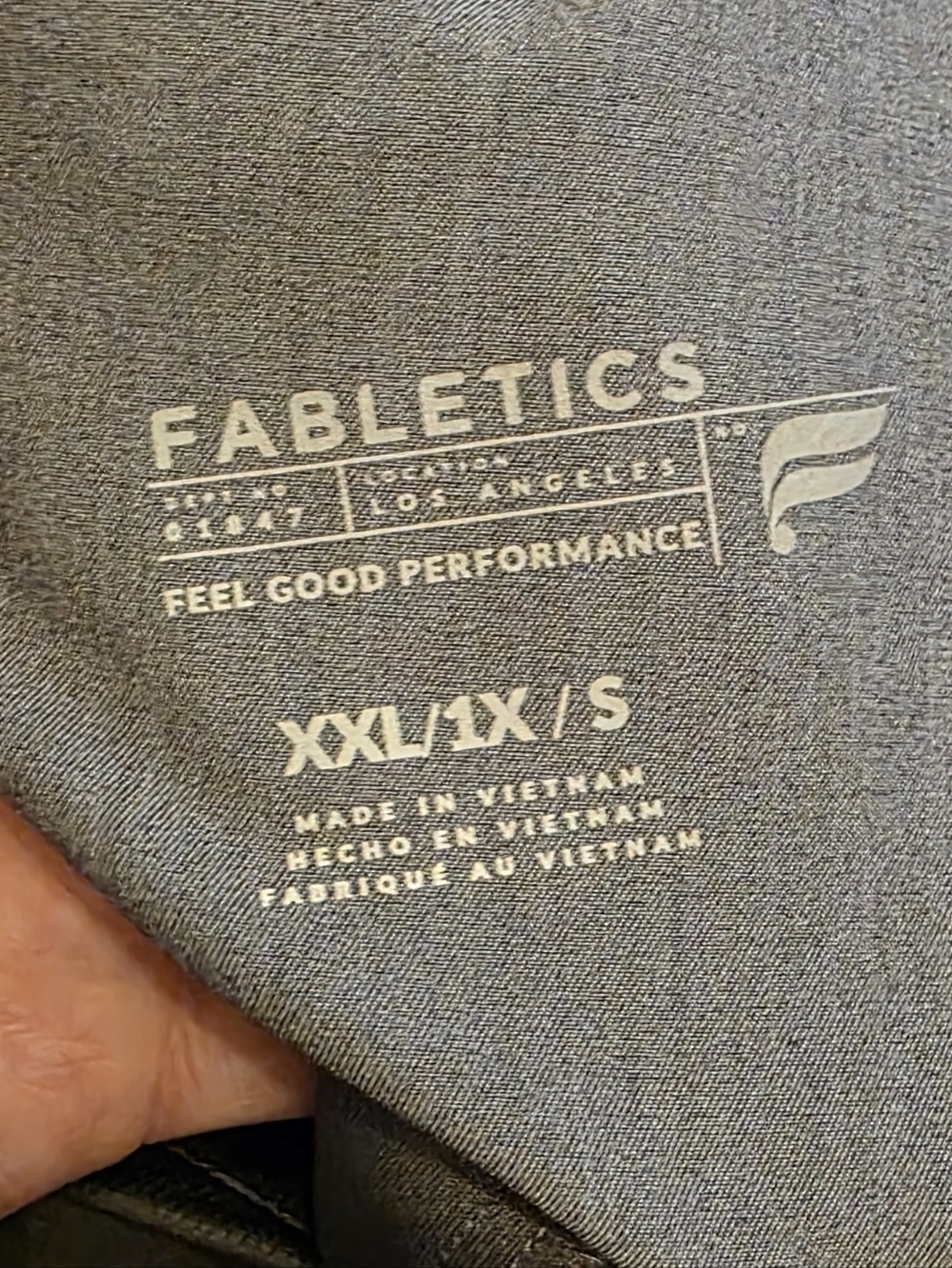 Fabletics Heather Grey Scrub Set - Picture 5 of 6